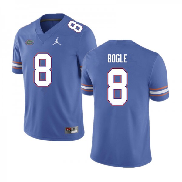 Men #8 Khris Bogle Florida Gators College Football Jersey Blue